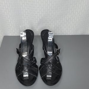Lea Foscati open toe heels size 39 made in Italy